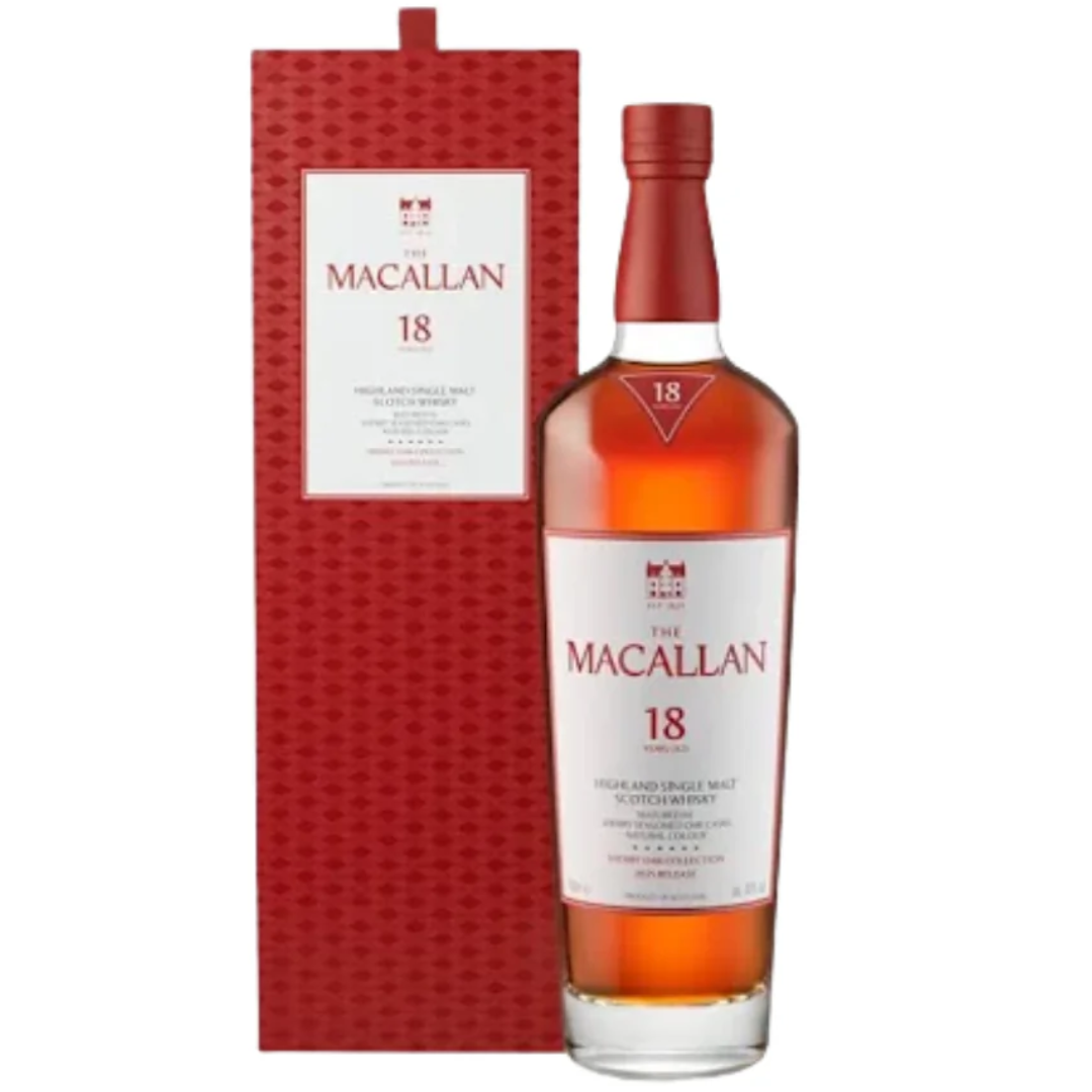 The Macallan 18 Years Old 700ml空瓶お化粧箱 Macallan 18YO Sherry Cask 700ml – Solid Wine Online