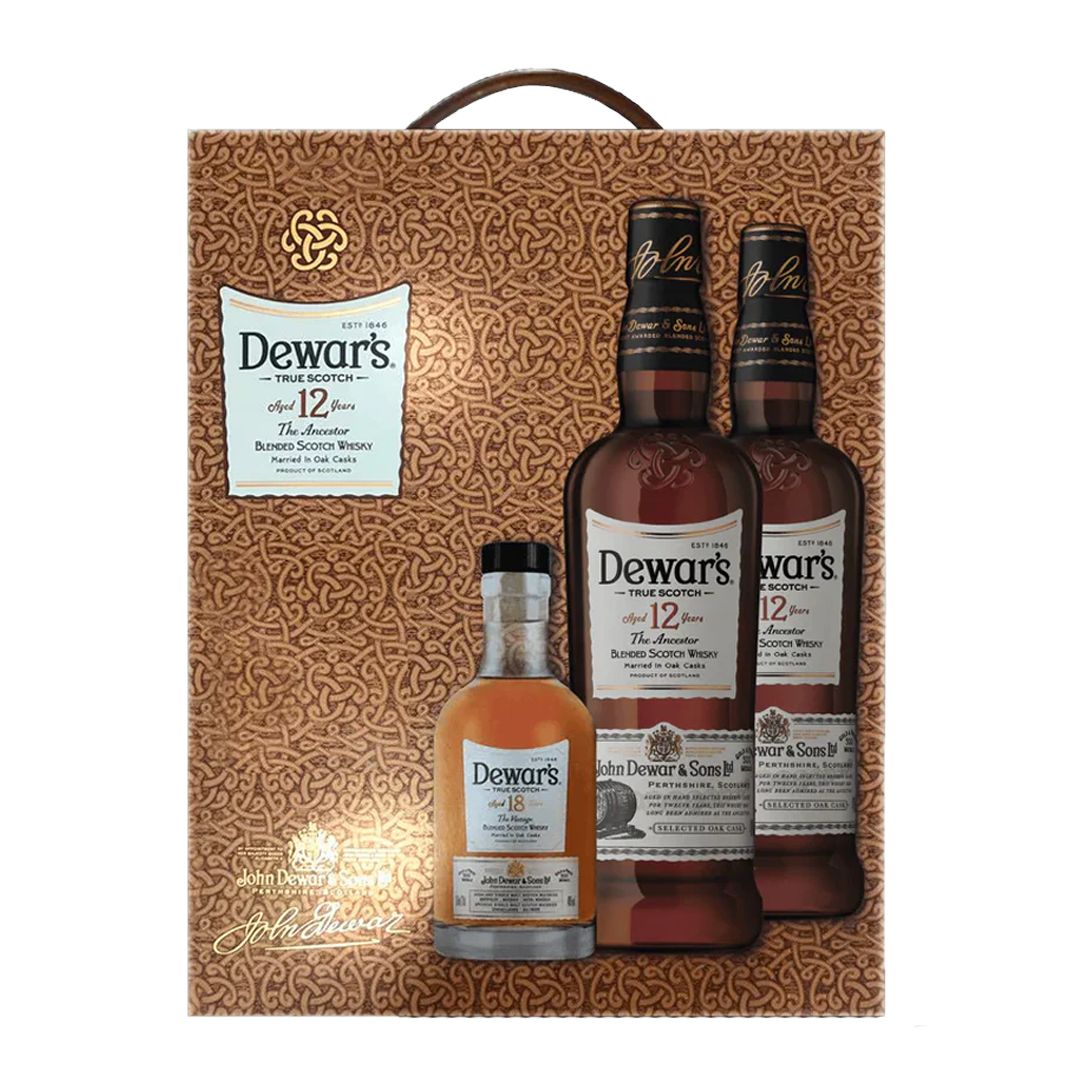 Dewar's 12YO 1000ml Twin Pack w/ Dewar's 18YO 200ml