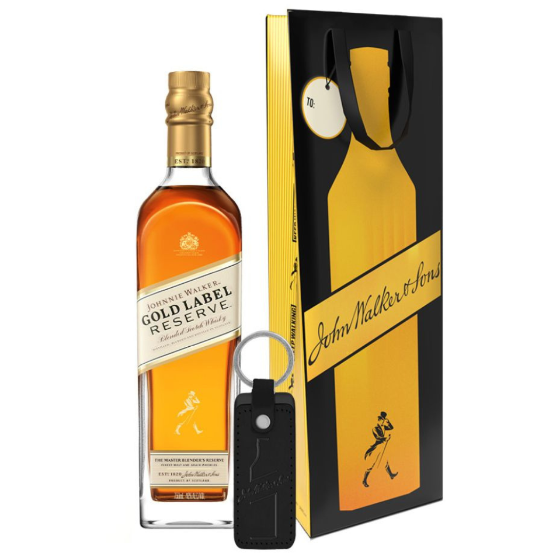 Johnnie Walker Gold Label Reserve 750ml with Gift Bag and Keychain