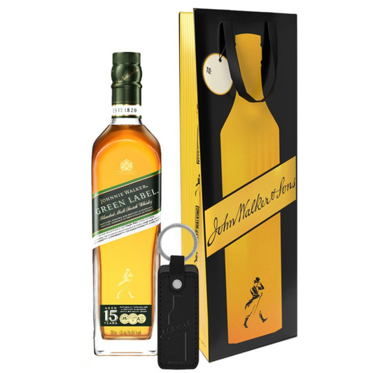 Johnnie Walker Green Label 700ml with Gift Bag and Keychain