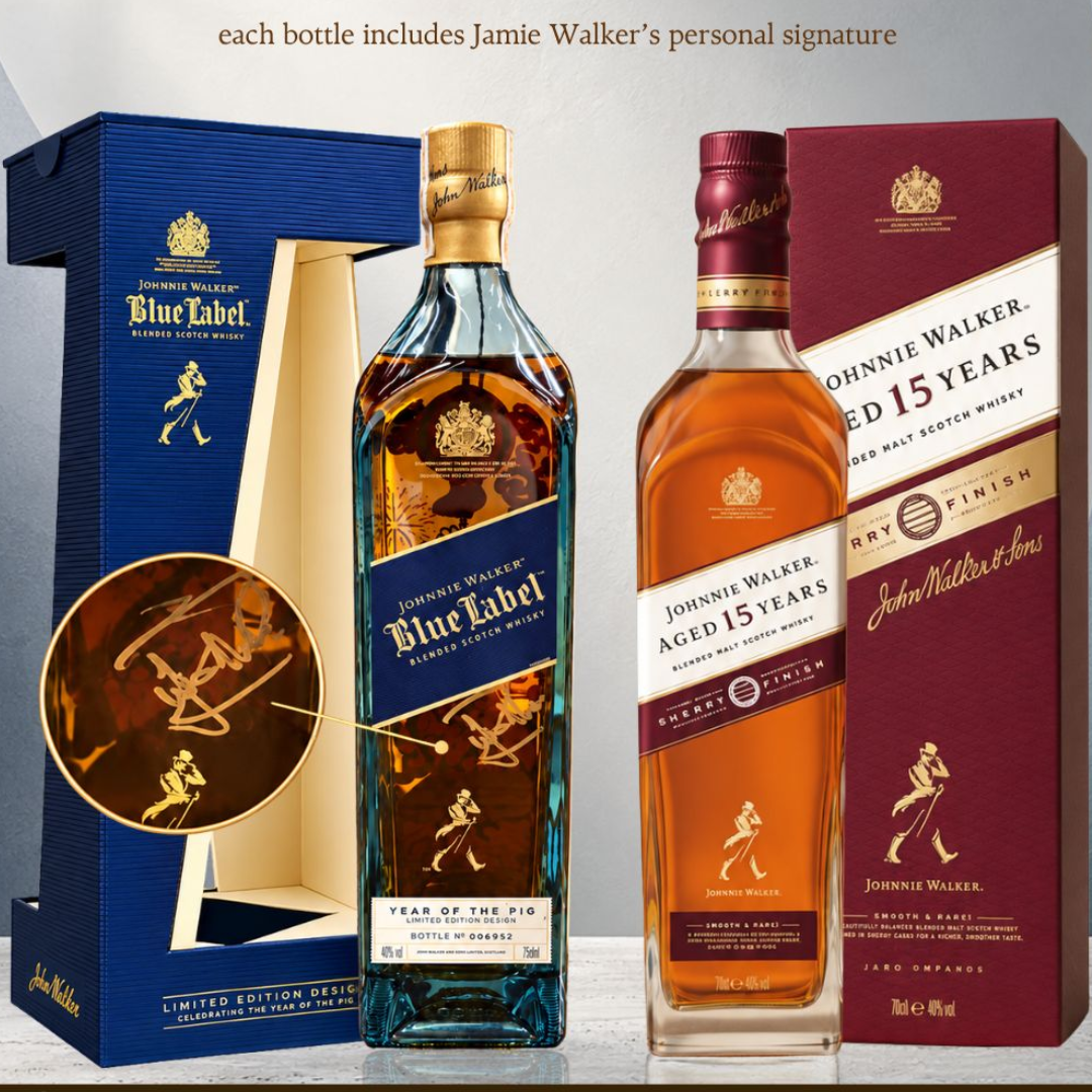 Johnnie Walker Blue Label Year of the Pig 700ml Bundle Promo