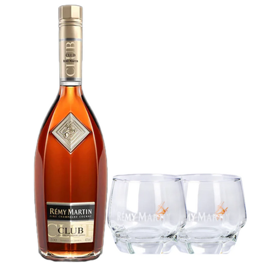 Rémy Martin Club 700ml with Free Two Charisma Glasses