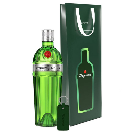 Tanqueray No. 10 Gin 750ml with Gift Bag and Keychain